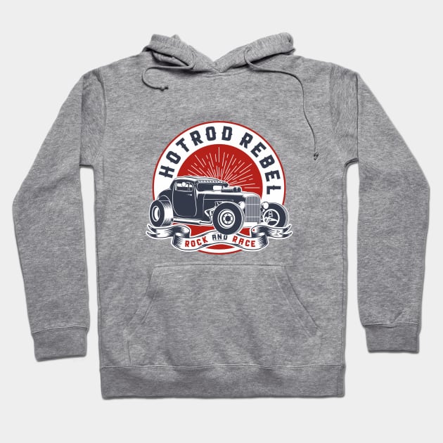 HOTROD ROCK AND RACE Hoodie by DirtyWolf